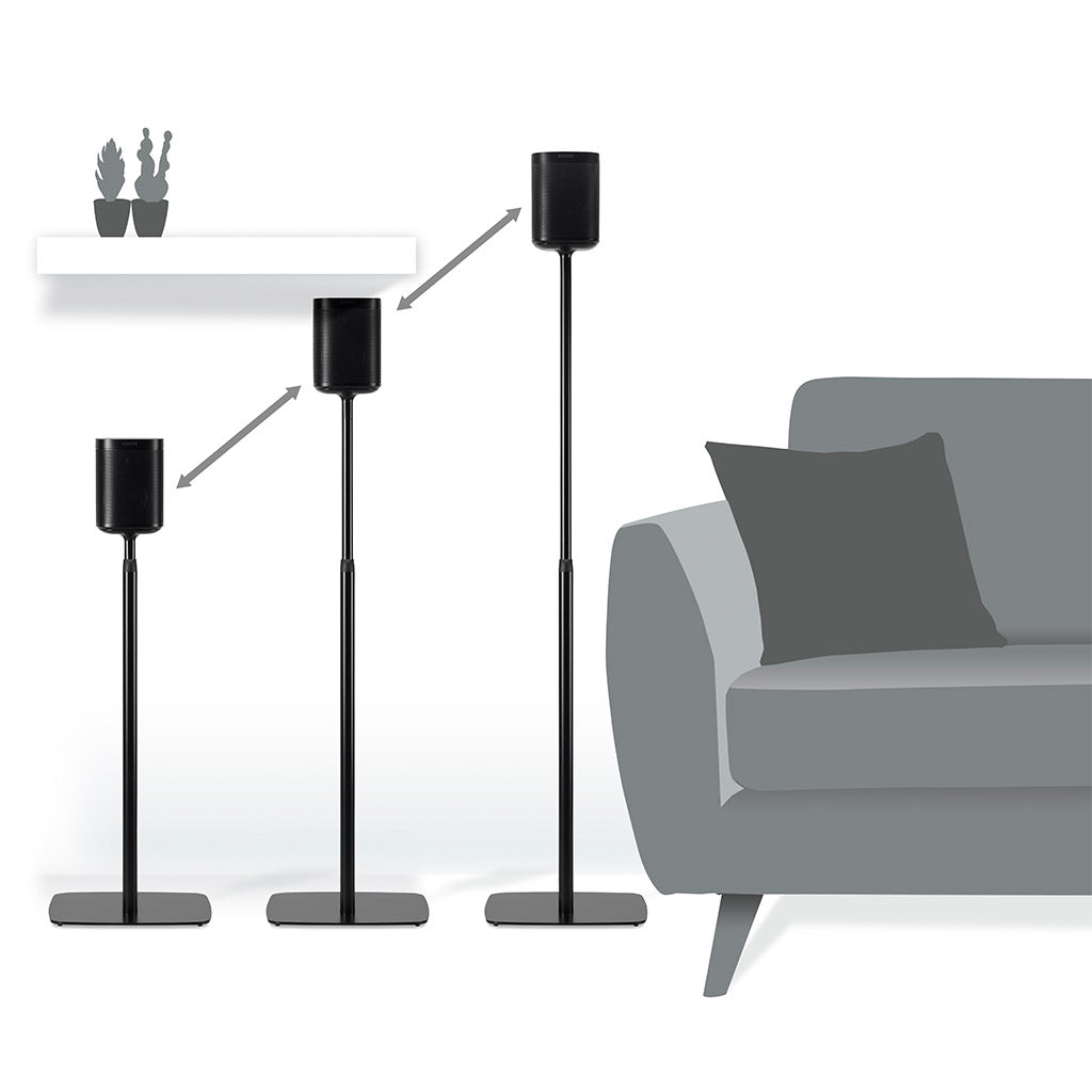 Flexson Adjustable Floor Stands for Sonos One (PAIR)