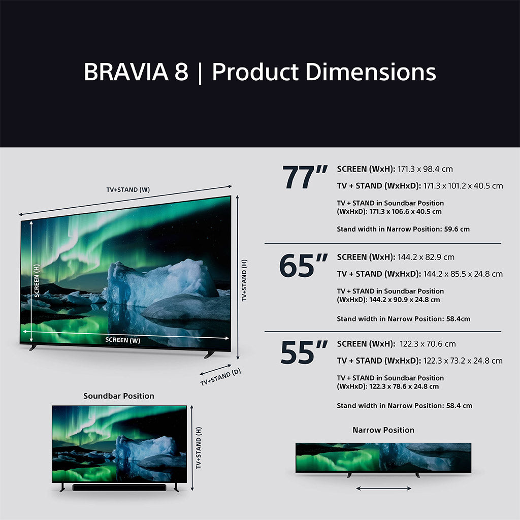 Sony BRAVIA 8 K55XR80PU 55" 4K OLED TV