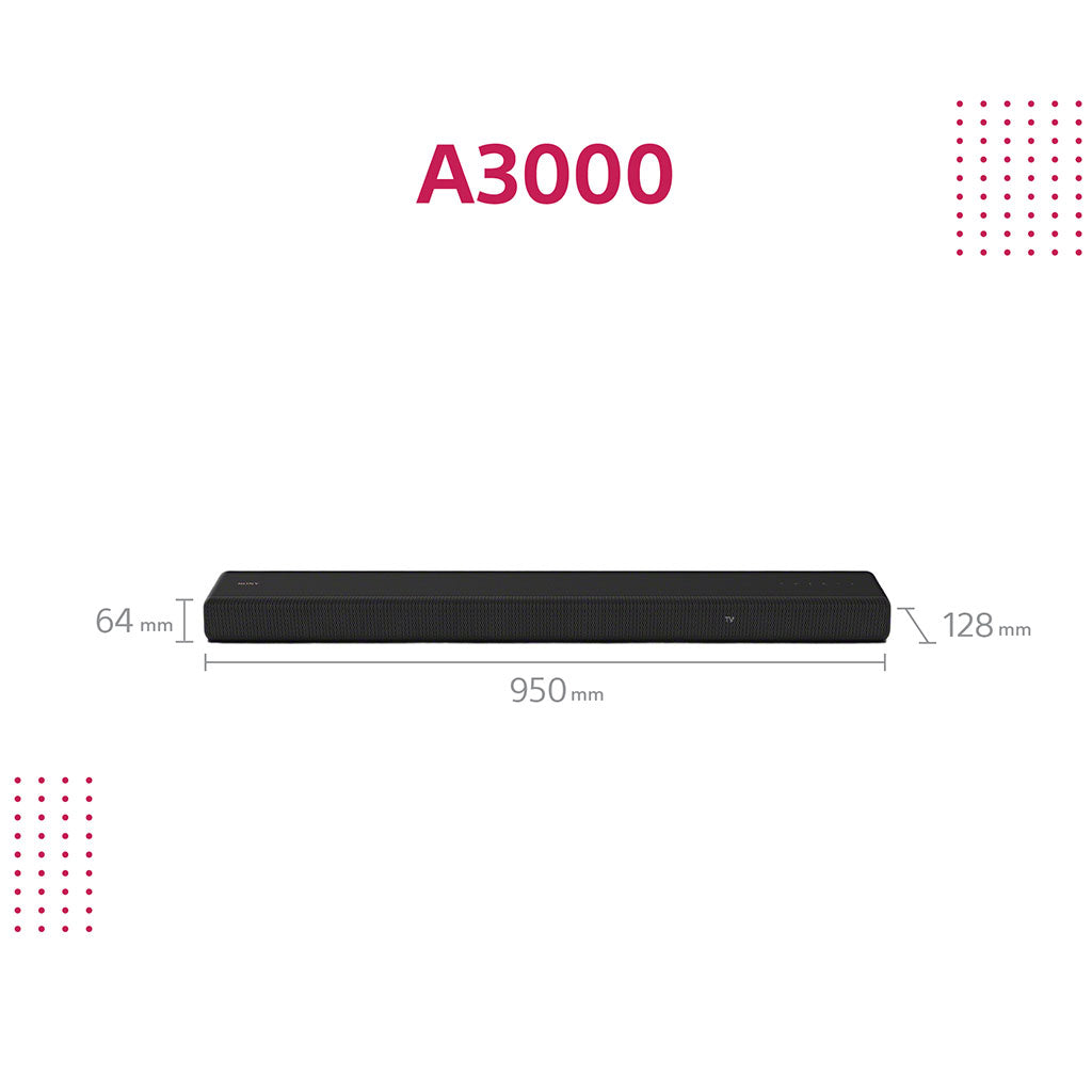 Sony HT-A3000 3.1 channel Dolby Atmos Soundbar