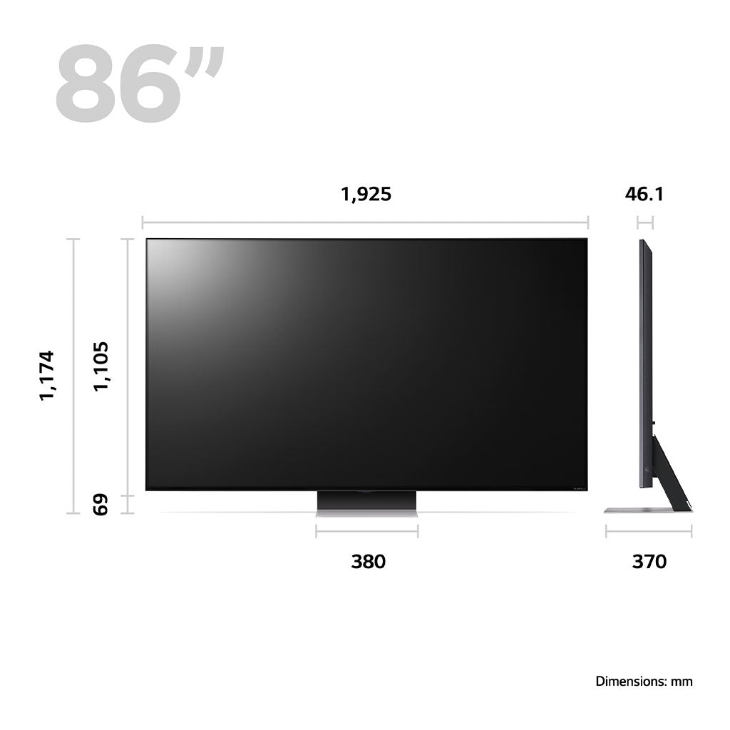 LG 86QNED866RE 86" QNED  4K Mini LED TV