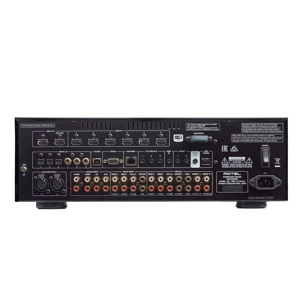 Rotel RSP-1576 MKII Dolby Atmos Surround Sound Processor