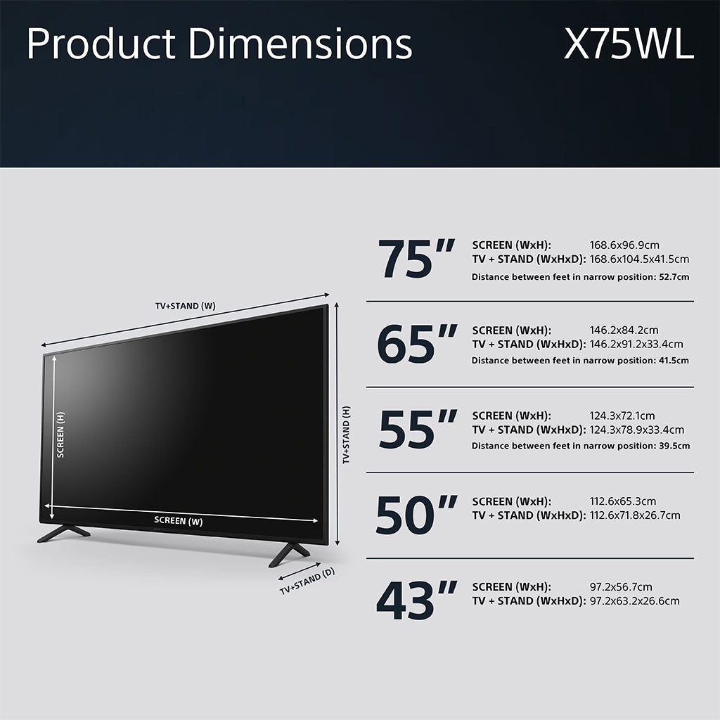 Sony BRAVIA KD-50X75WLPU 50" 4K LED TV
